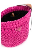 medium woven bucket bag