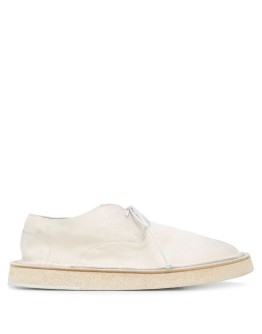 contrast sole derby shoes