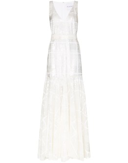 sequinned maxi gown