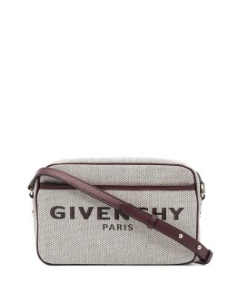 embroidered logo crossbody bag