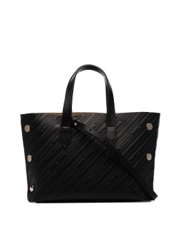 mini logo-embossed shopper tote bag