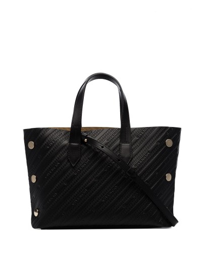 mini logo-embossed shopper tote bag
