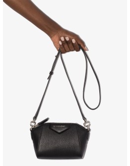 nano Antigona mini crossbody leather bag