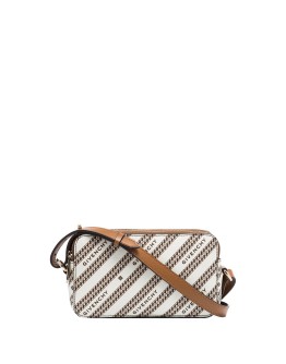 logo stripe crossbody bag