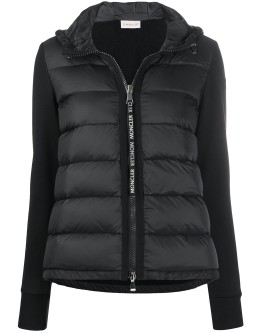 quilted zipped puffer jacket