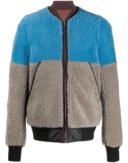 colour-block bomber jacket