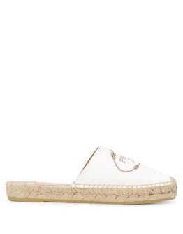 embroidered logo espadrilles