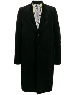 oversized single-breasted coat