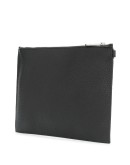 flat studded clutch bag