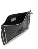 flat studded clutch bag