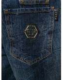 Bermuda faded jean shorts