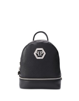 zipped logo plaque backpack
