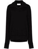 shawl collar sweatshirt
