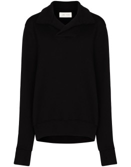 shawl collar sweatshirt