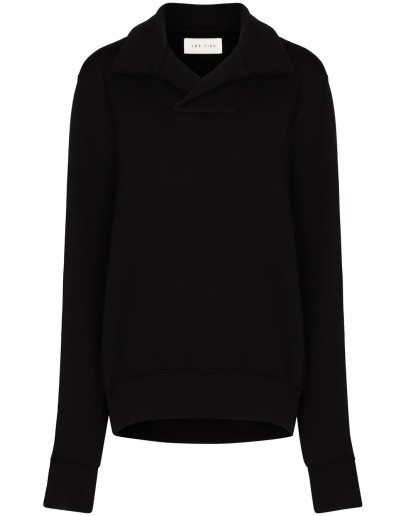 shawl collar sweatshirt