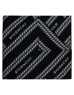 chain logo-print scarf