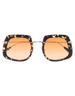 Brown Barton Havana square sunglasses