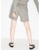raw-hem track shorts
