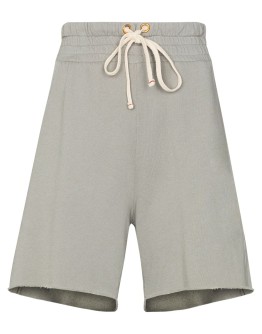raw-hem track shorts
