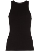 ribbed cotton-blend jersey racer back vest