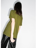 high-neck T-shirt