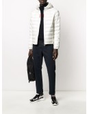 hooded quilted jacket