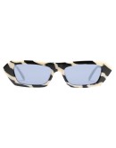 crystal-embellished rectangular-frame sunglasses