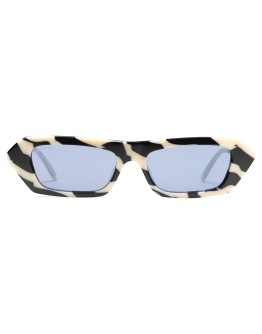 crystal-embellished rectangular-frame sunglasses