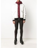 snake-tongue skinny jeans