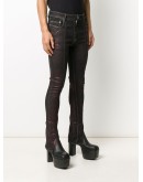 snake-tongue skinny jeans