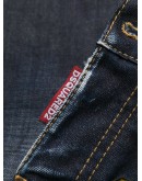 logo patch slim-fit jeans