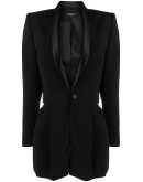 silk lapel suit jacket playsuit