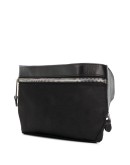 zipped logo belt bag