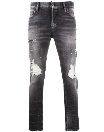 Skater ripped skinny jeans