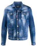 acid-wash denim jacket