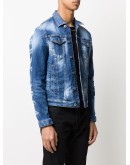 acid-wash denim jacket