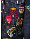 multiple-patch denim jacket