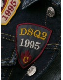 multiple-patch denim jacket