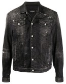 crystal-embellished denim jacket