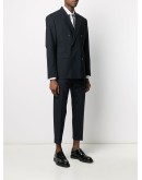 double breasted two-piece suit