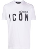 Icon-print crew-neck T-shirt