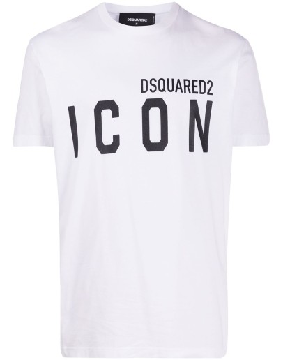 Icon-print crew-neck T-shirt