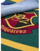 crest-jacquard oversized scarf