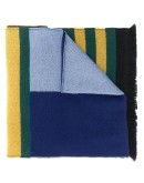 crest-jacquard oversized scarf