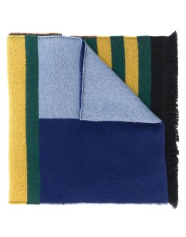 crest-jacquard oversized scarf