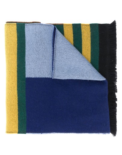 crest-jacquard oversized scarf
