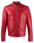 slim fit leather jacket