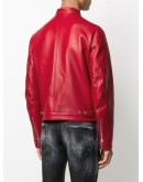 slim fit leather jacket
