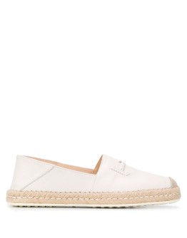 stitched logo espadrilles