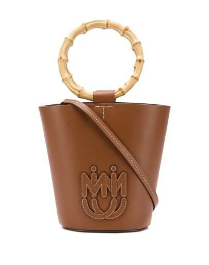 logo detail bucket bag